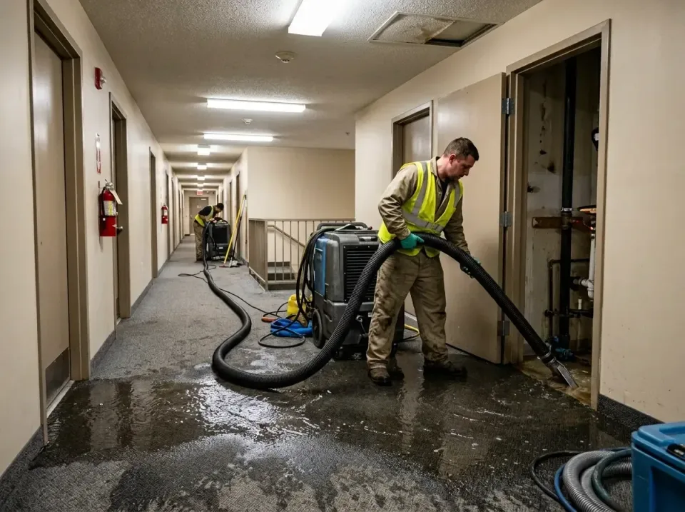 multi-unit-apartment-hallway-f-005 — frequently asked questions, Emergency Burst Pipe Water Extraction & Removal in Candler-…